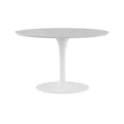 BASE DE MESA DE JANTAR CENTRAL OVAL FV 1,98 M TULIPE - BRANCO BRILHANTE - Foto 1