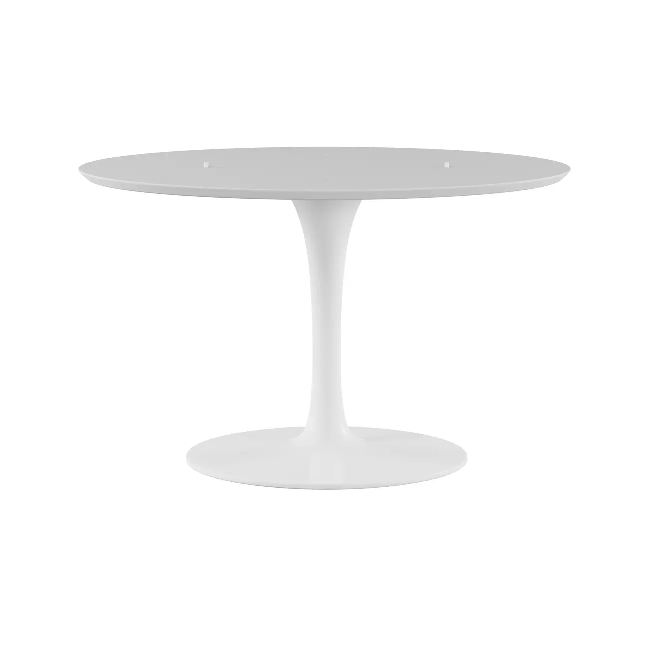 BASE DE MESA DE JANTAR CENTRAL OVAL FV 1,98 M TULIPE - BRANCO BRILHANTE - Foto 1
