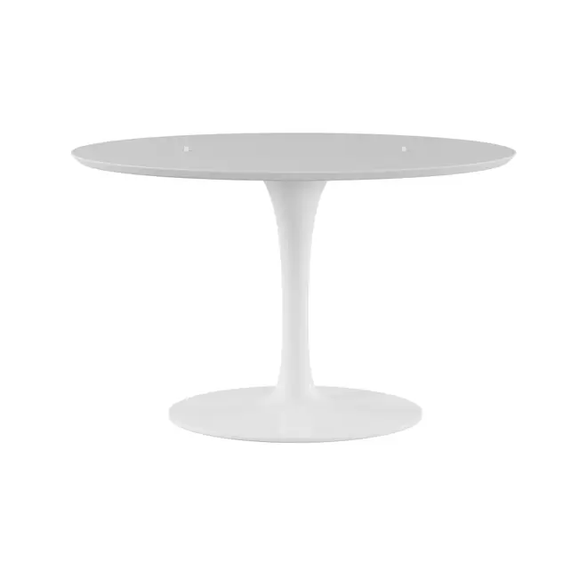 BASE DE MESA DE JANTAR CENTRAL OVAL FV 1,98 M TULIPE - BRANCO BRILHANTE - Foto 1