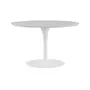 BRANCO BRILHANTE - BASE DE MESA CENTRAL OVAL FV 1,98 M TULIPE