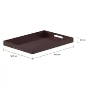 BANDEJA 48 CM X 35 CM SARTORIA - GARNET/COBRE - Foto 2