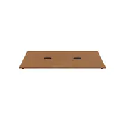 TAMPO DE MESA MADEIRA 1,20 M X 70 CM COM CAIXA DE CONECTIVIDADE METRIC - FREIJÓ - Foto 1