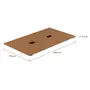 TAMPO DE MESA MADEIRA 1,20 M X 70 CM COM CAIXA DE CONECTIVIDADE METRIC - FREIJÓ - Foto 2