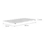 TAMPO DE MESA MADEIRA 1,20 M X 70 CM COM CAIXA DE CONECTIVIDADE METRIC - BRANCO - Foto 2