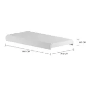CAMA DE SOLTEIRO INFERIOR 88 CM JOKER - BRANCO - Foto 5