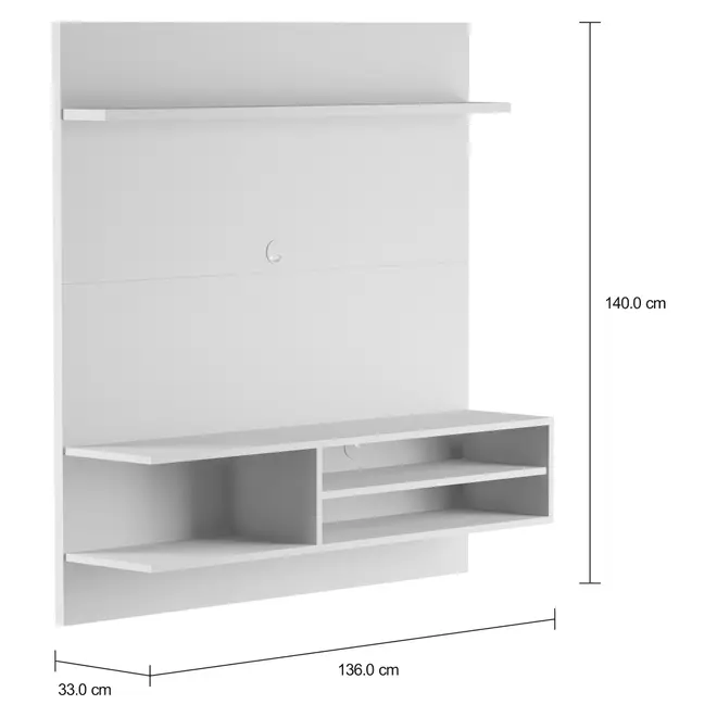 PAINEL PARA TV DE ATÉ 50' 1,36 M CONVEY - BRANCO - Foto 2