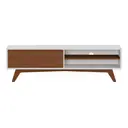BRANCO/NOZES - RACK 1 GAVETA 1,60 M X 40 CM ADAMS