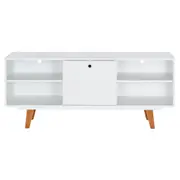 RACK 1 PORTA BASCULANTE 1,36 M X 39 CM MARTIN - BRANCO/NOZES - Foto 1