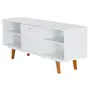 RACK 1 PORTA BASCULANTE 1,36 M X 39 CM MARTIN - BRANCO/NOZES - Foto 2