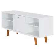 RACK 1 PORTA BASCULANTE 1,36 M X 39 CM MARTIN - BRANCO/NOZES - Foto 2