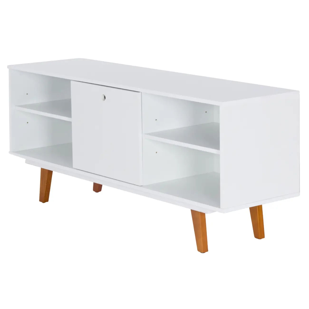 RACK 1 PORTA BASCULANTE 1,36 M X 39 CM MARTIN - BRANCO/NOZES - Foto 2