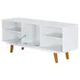 RACK 1 PORTA BASCULANTE 1,36 M X 39 CM MARTIN - BRANCO/NOZES - Foto 3