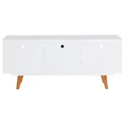 RACK 1 PORTA BASCULANTE 1,36 M X 39 CM MARTIN - BRANCO/NOZES - Foto 5