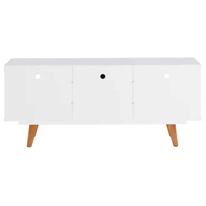RACK 1 PORTA BASCULANTE 1,36 M X 39 CM MARTIN - BRANCO/NOZES - Foto 5