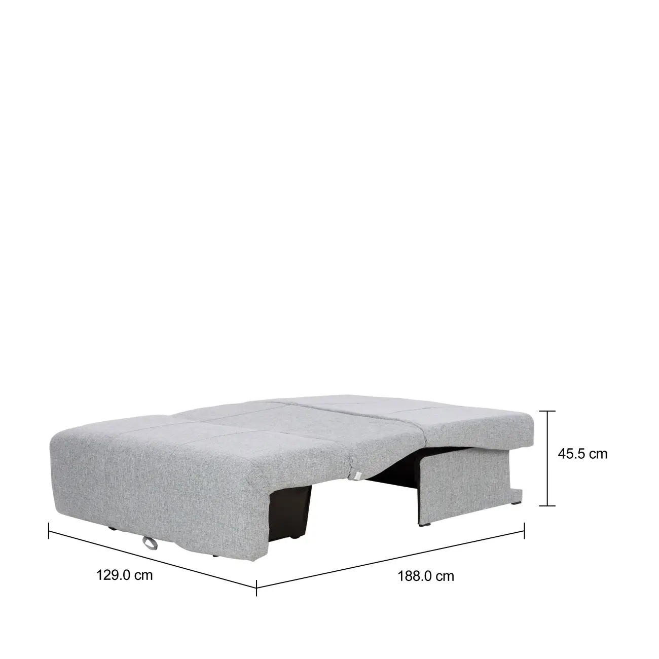 SOFÁ-CAMA 2 LUGARES BOYD - MESCLA CINZA CLARO - Foto 7