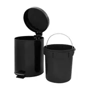 LIXEIRA COM PEDAL 5 L BEGIN - PRETO - Foto 4