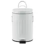 LIXEIRA COM PEDAL 3 L BOULEVARD - BRANCO - Foto 1