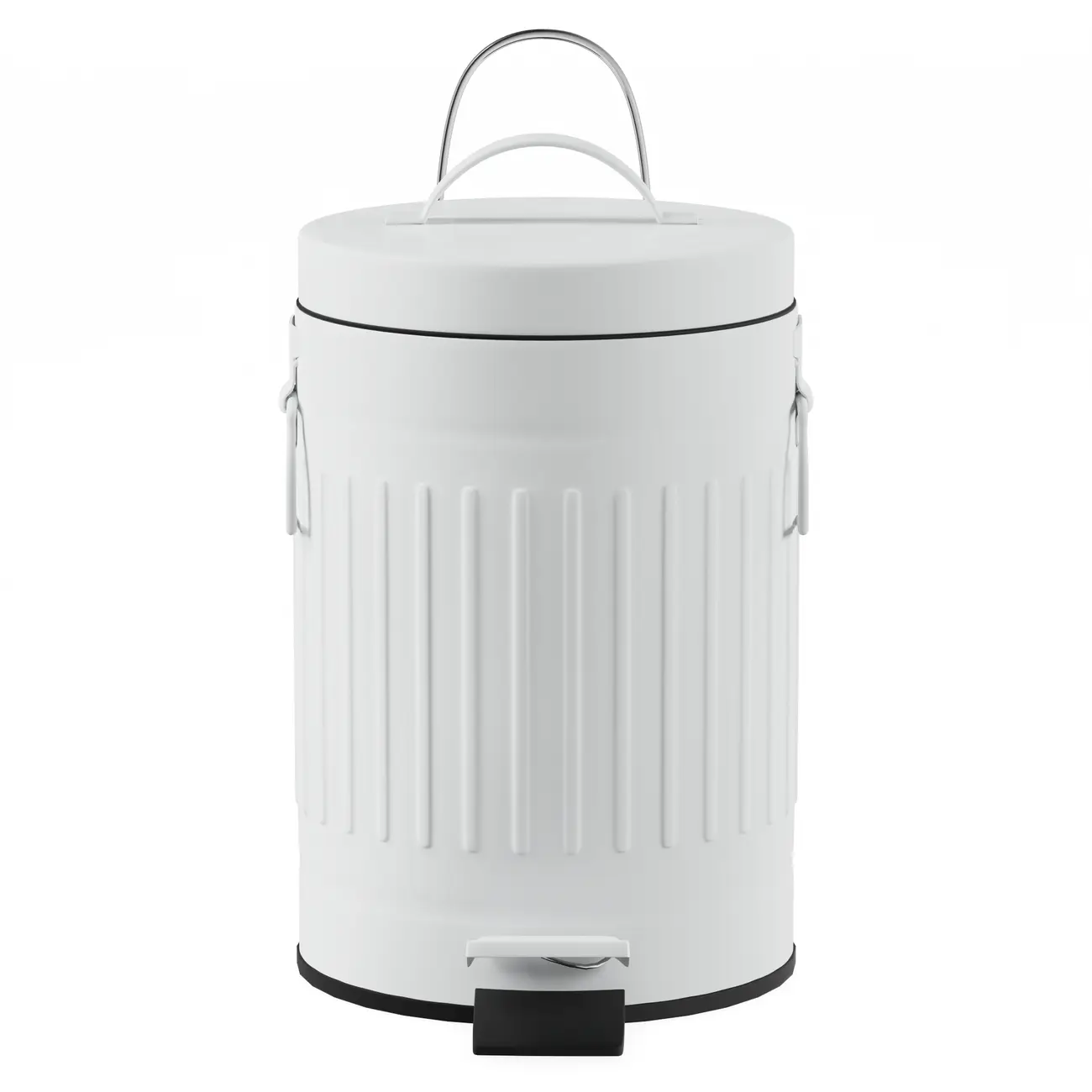 LIXEIRA COM PEDAL 3 L BOULEVARD - BRANCO - Foto 1