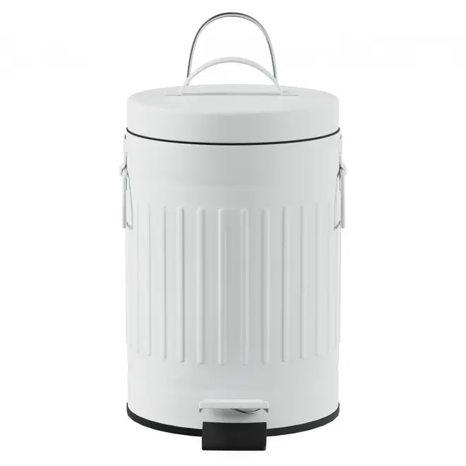 LIXEIRA COM PEDAL 3 L BOULEVARD - BRANCO - Foto 1