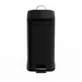 LIXEIRA COM PEDAL 5 L THIN - INOX/PRETO - Foto 1