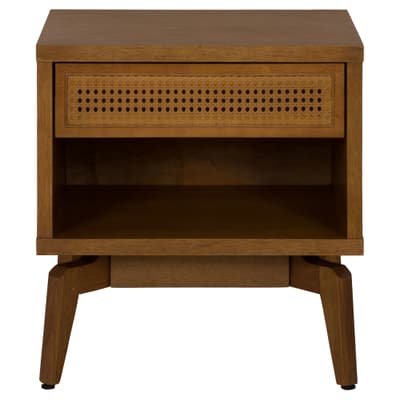 MESA DE CABECEIRA 1 GAVETA COM PALHINHA ARES