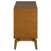 CÔMODA 4 GAVETAS 90 CM X 45 CM COM PALHINHA ARES - NOZES/FIBRA CLARA - Foto 4
