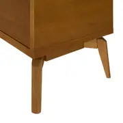 CÔMODA 4 GAVETAS 90 CM X 45 CM COM PALHINHA ARES - NOZES/FIBRA CLARA - Foto 6