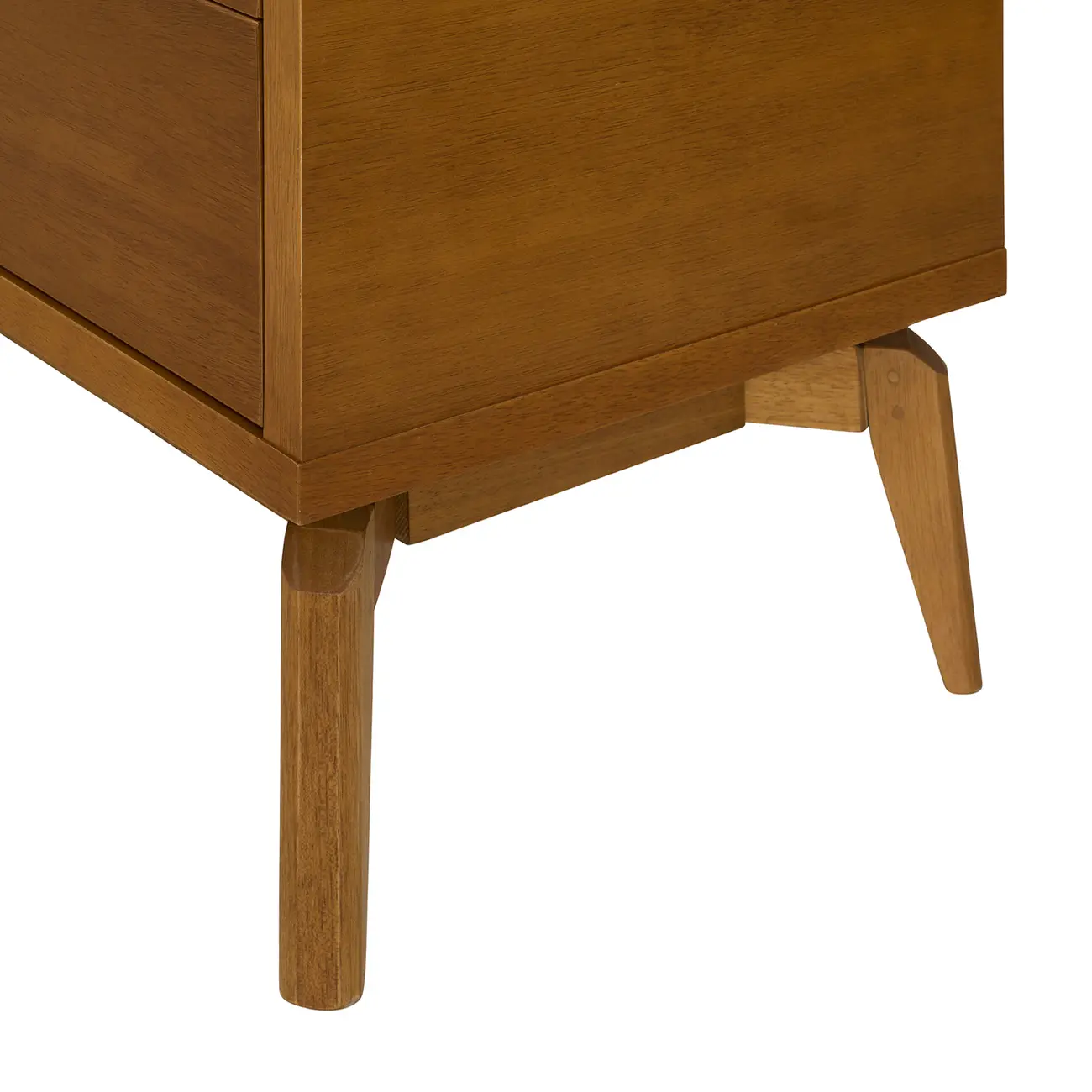 CÔMODA 4 GAVETAS 90 CM X 45 CM COM PALHINHA ARES - NOZES/FIBRA CLARA - Foto 6