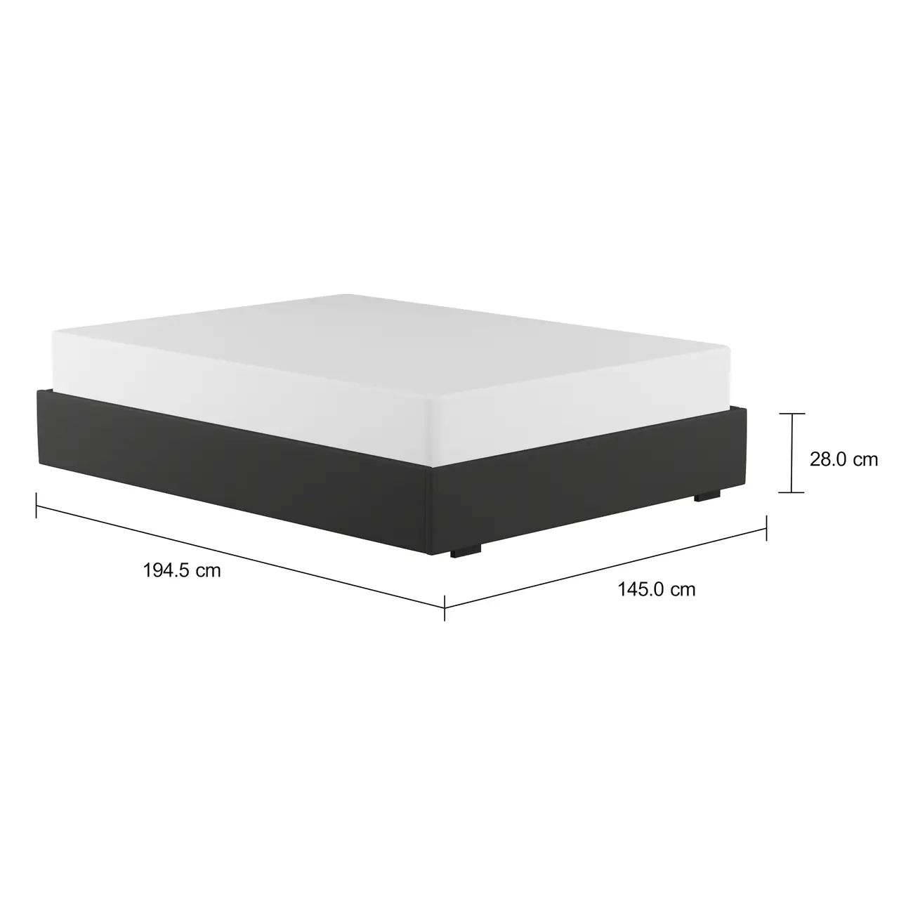 CAMA DE CASAL 1,38 M SOX - KONKRET - Foto 2