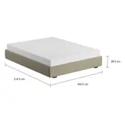 CAMA QUEEN 1,58 M SOX - BEGE - Foto 2