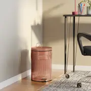 LIXEIRA COM PEDAL 12 L BOULEVARD - COBRE - Foto 3