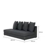SOFÁ-CAMA 3 LUGARES BUZZ - POLI KONKRET - Foto 6