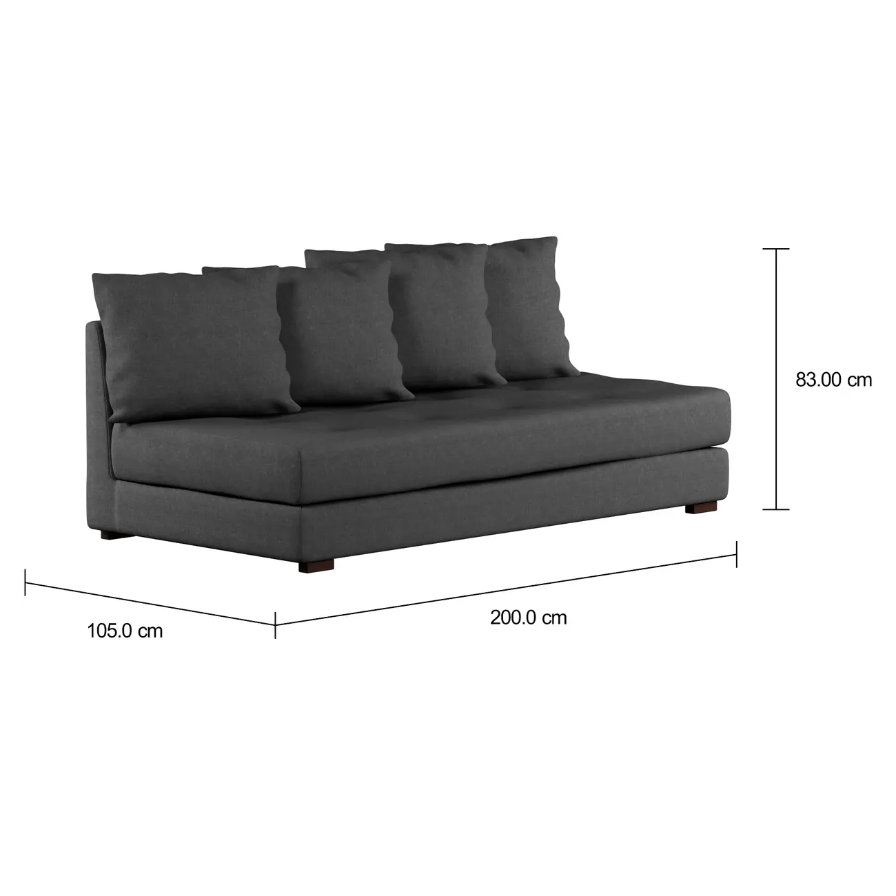 SOFÁ-CAMA 3 LUGARES BUZZ - POLI KONKRET - Foto 7