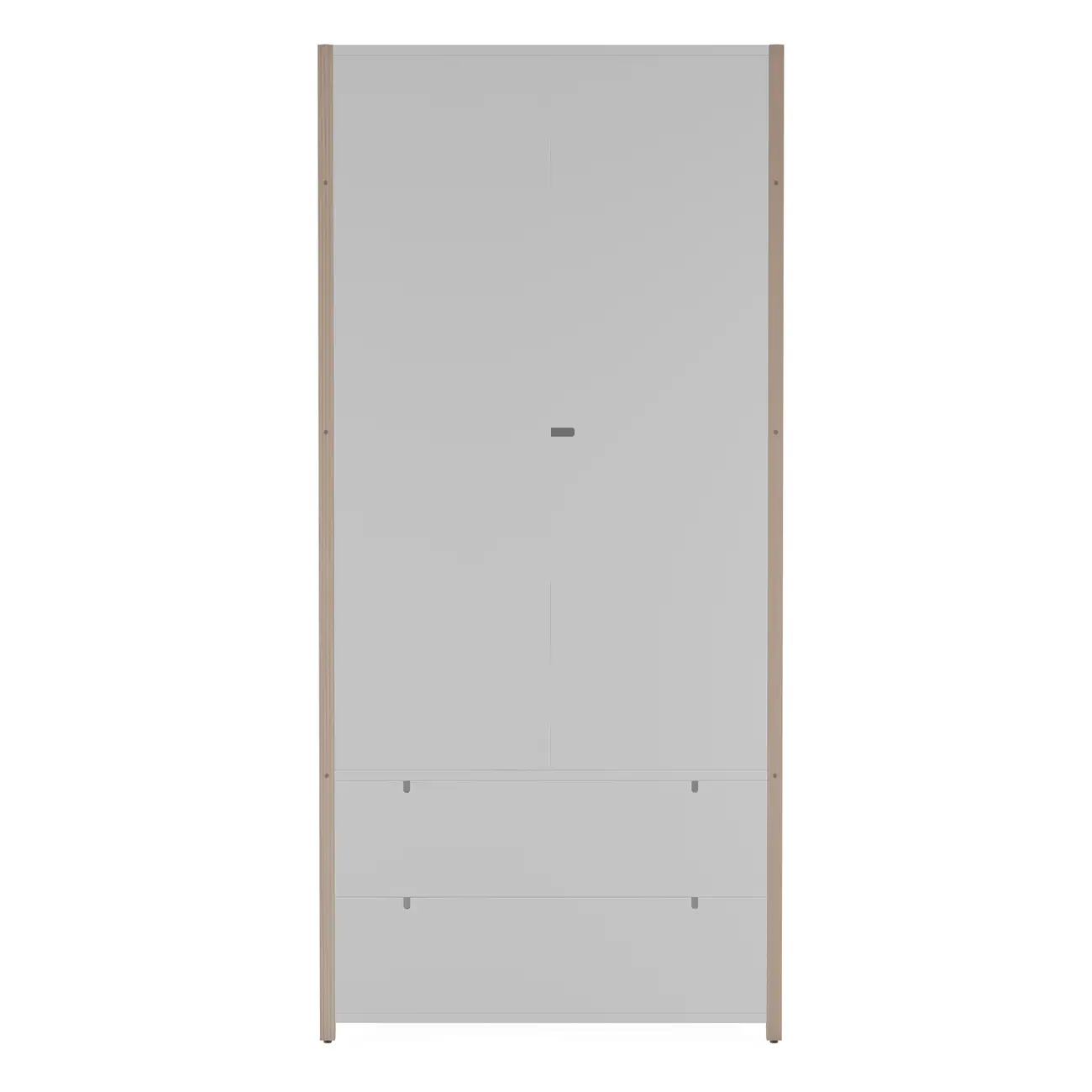 PIN PLAY GUARDA-ROUPA 2 PORTAS/2 GAVETAS - NATURAL WASHED/BRANCO - Foto 1