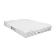 COLCHÃO CASAL COM MOLAS BONNELL 1,38 M X 1,88 M X 23 CM FIRST - BRANCO/PRETO - Foto 1