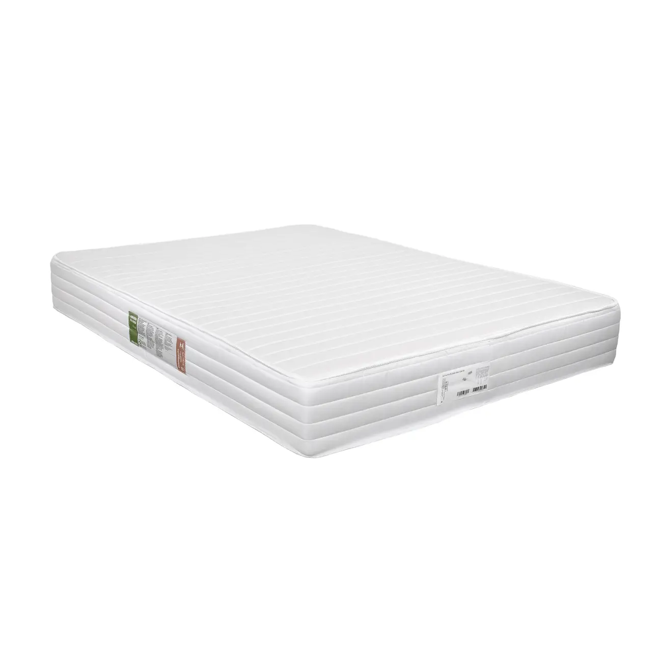 COLCHÃO CASAL COM MOLAS BONNELL 1,38 M X 1,88 M X 23 CM FIRST - BRANCO/PRETO - Foto 1