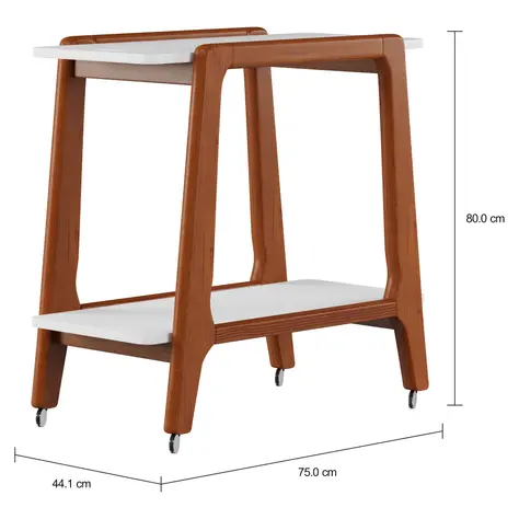 Imagem com medidas do produto CARRINHO 75 CM X 44 CM WIN