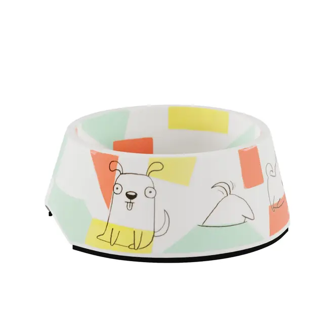 COMEDOURO PARA PET 19 CM BALOO - CORES CALEIDOCOLOR/INOX - Foto 19