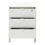 GAVETEIRO PARA ESCRITÓRIO 3 GAVETAS SLEEK - BRANCO/GRANILITE - Foto 4