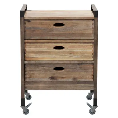 BRÁS WOOD GAVETEIRO ESTREITO 3 GAVETAS