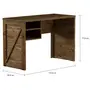ESCRIVANINHA 1,15 M X 50 CM CRATES - ENCERADO CASTANHO - Foto 4