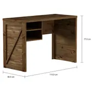 ESCRIVANINHA 1,15 M X 50 CM CRATES - ENCERADO CASTANHO - Foto 4