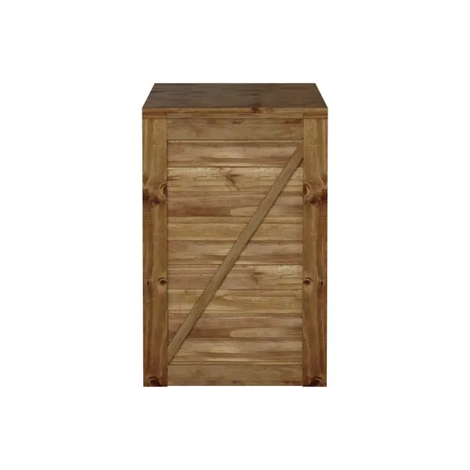 ESCRIVANINHA 1,15 M X 50 CM CRATES - ENCERADO CASTANHO - Foto 3