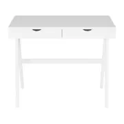 ESCRIVANINHA 2 GAVETAS 90 CM X 45 CM CRAB - BRANCO - Foto 1