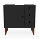 GABINETE DE BANHEIRO COLUNA 1 PORTA/3 GAVETAS LIVA