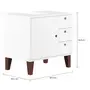 GABINETE DE BANHEIRO COLUNA 1 PORTA/3 GAVETAS LIVA - BRANCO/NOZES - Foto 4