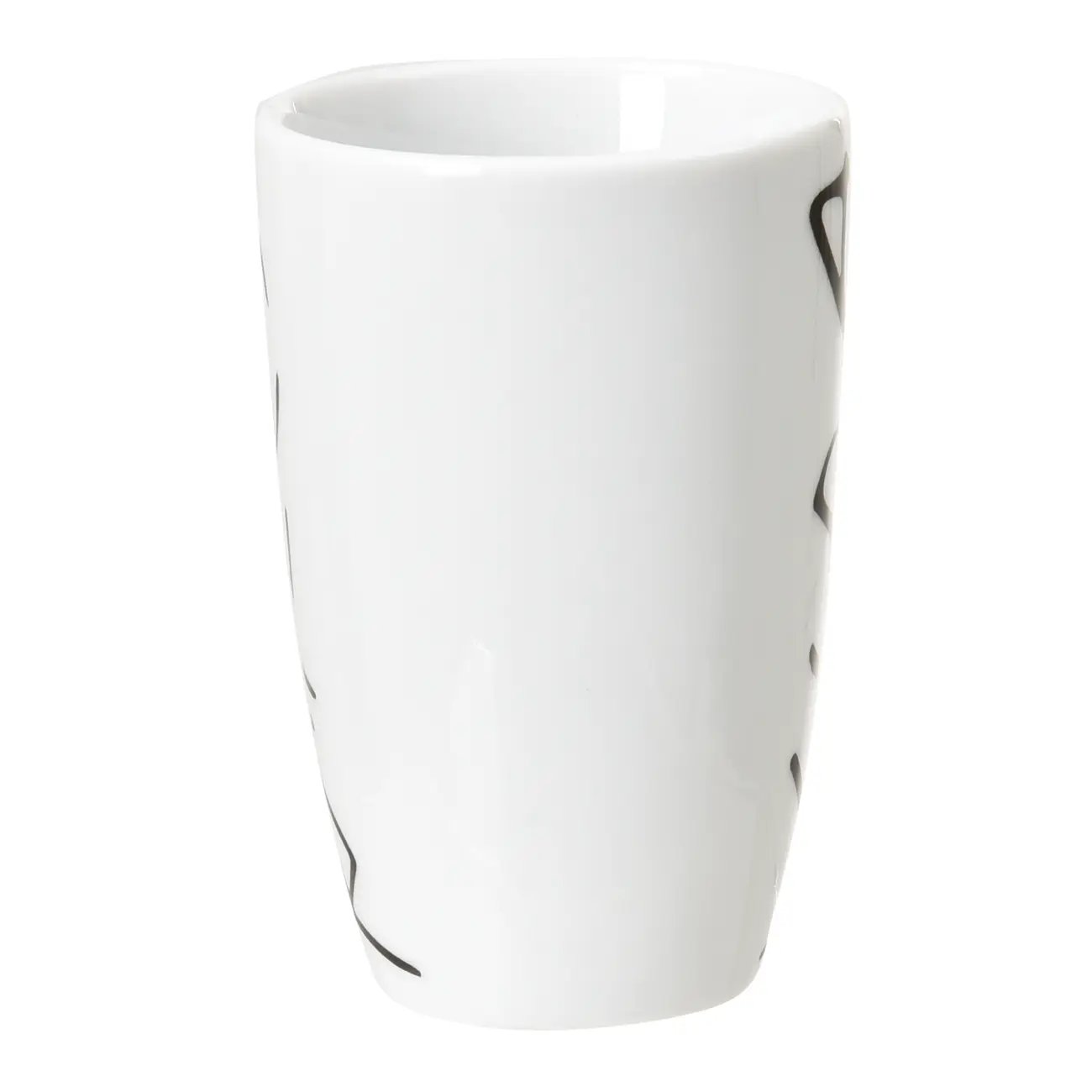 CANECA 400 ML LIVRO EM LOUÇAS RAÍZES - BRANCO/PRETO - Foto 4