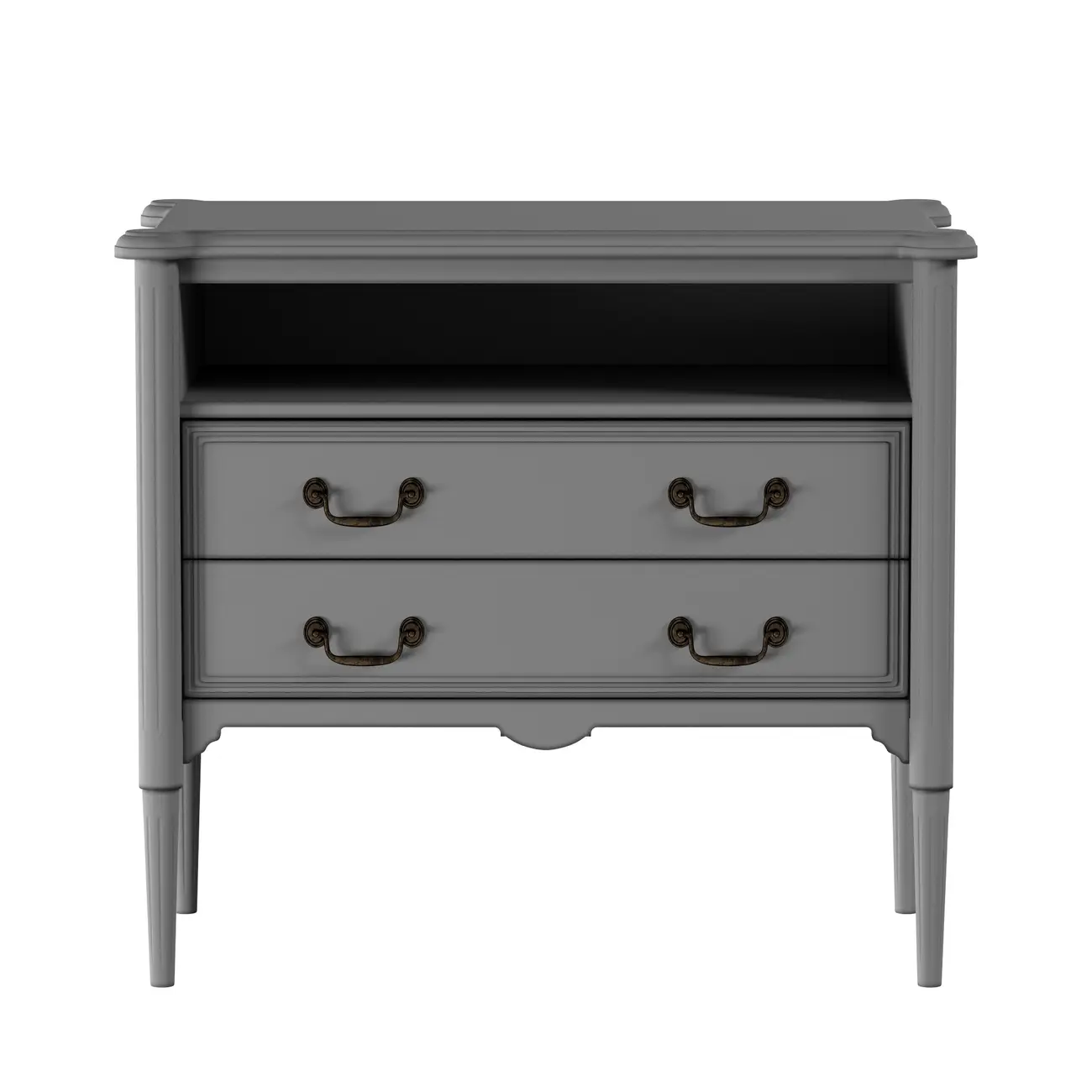 REGENCE CÔMODA 2 GAVETAS 90 CM X 50 CM - CINZA PROVENCE - Foto 1