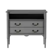 REGENCE CÔMODA 2 GAVETAS 90 CM X 50 CM - CINZA PROVENCE - Foto 1