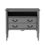 REGENCE CÔMODA 2 GAVETAS 90 CM X 50 CM - CINZA PROVENCE - Foto 1